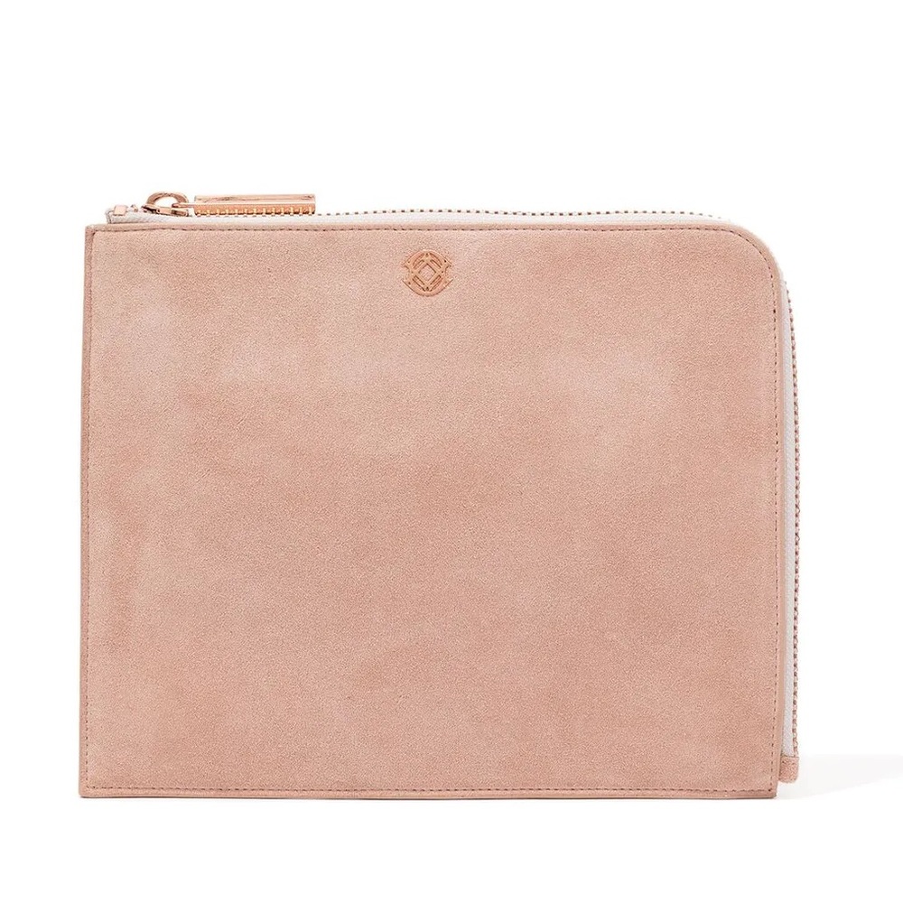 Dagne Dover X Marianna Hewitt Capsule Collection Suede Elle Large Clutch